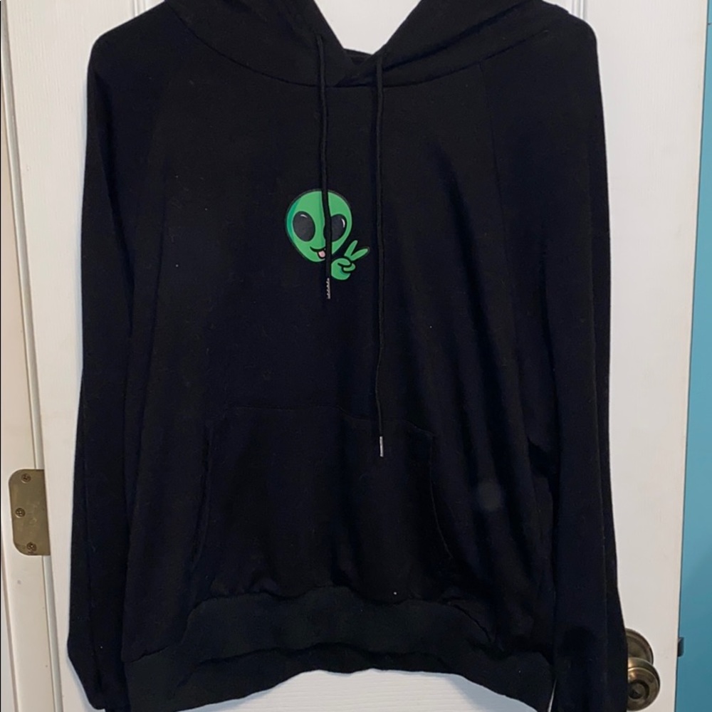 black hoodie